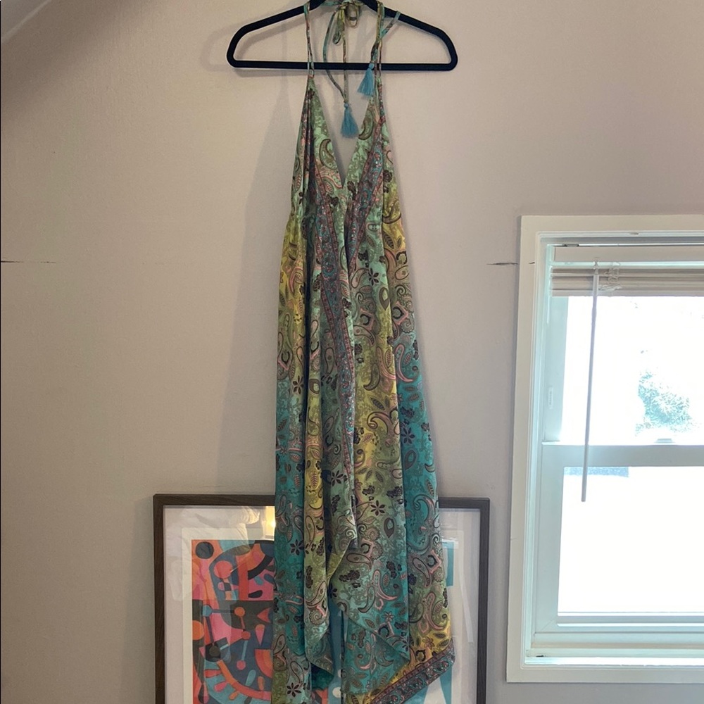 Elegant Multicolor Maxi Dress